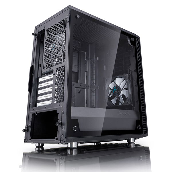 Fractal Define Mini C TG - Mini-Tower PC Black - ITX, Mini-ATX - FD-CA-DEF-MINI-C-BK-TG