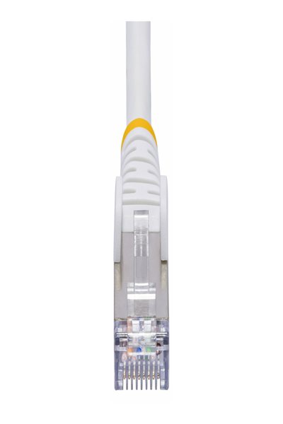 StarTech.com 15m White CAT8 Ethernet Cable, Snagless, S/FTP, 25G/40G - NLWH-15M-CAT8-PATCH