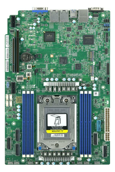 Supermicro H13SVW-N, AMD, Socket SP6, AMD EPYC, DDR5-SDRAM, 576 Go, DIMM