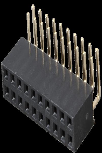 Connecteur femelle coudé Frei BL 2X10W8 2.54 2x10 broches