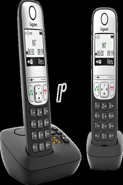 Base Gigaset A690 A Duo Black avec répondeur