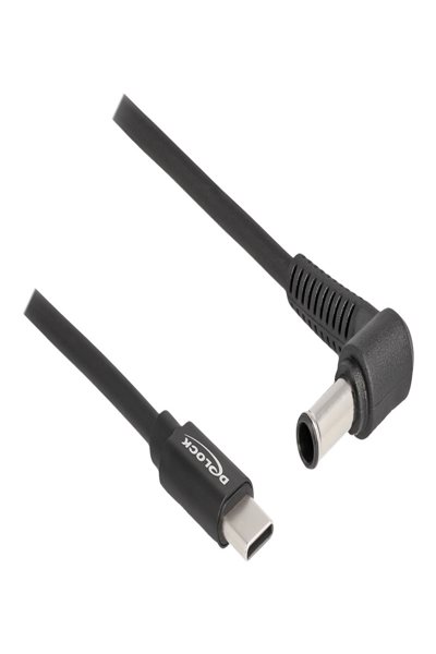Delock Strömkabel - 24-stifts USB-C (hane) till DC-uttag 6,0 x 4,3 mm (hane) vinklad - 87981