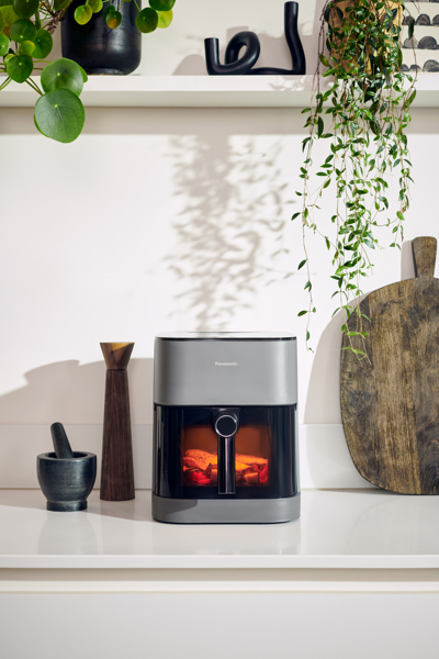 Panasonic NF-CC500SXE, Varmluftsfritös, 5 L, 80 °C, 200 °C, Enkel, Grå - NF-CC500SXE