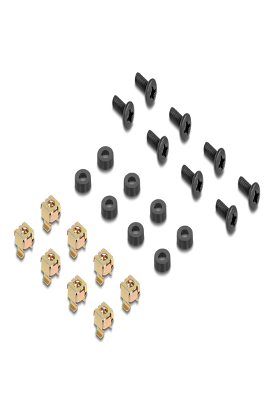 Delock Rackhylla - dubbelsidig, 500 mm djup - 66748