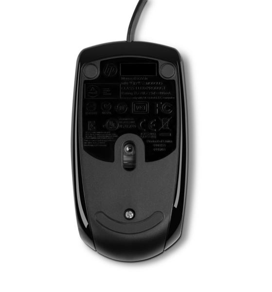 HP X500 Wired Mouse - Optical - USB Type-A - Black - E5E76AA#ABB