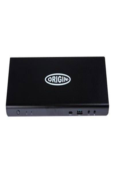 Origin Storage USB-C/A Triple 4K Docking Station - Docking - USB 3.2 Gen 1 (3.1 Gen 1) Type-A + Type-C - 96 W - Black - Any brand - CE - FCC