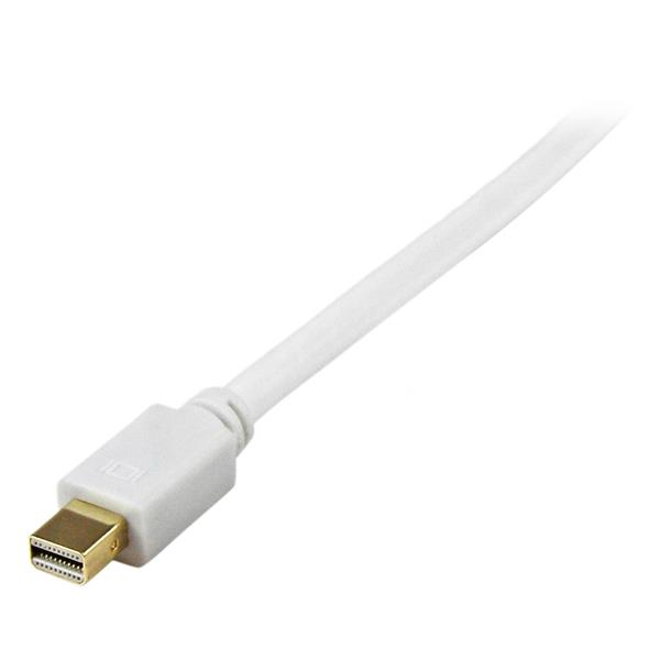 StarTech Mini DisplayPort to DVI cable - male/male - DisplayPort cable - Mini DisplayPort (M) - DVI-D (M) - 1.8m - active cable (signal regeneration) - white (MDP2DVIMM6WS) - MDP2DVIMM6WS