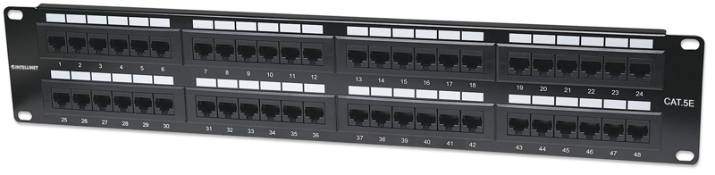 Cat5e patch panel 48 ports RJ45 UTP unshielded 2U - 513579