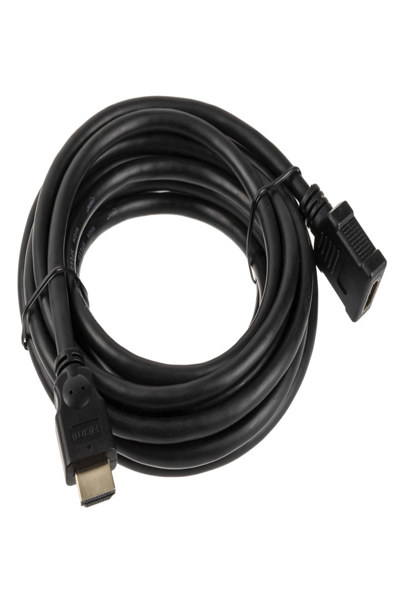 Câble HDMI InLine - Câble HDMI haute vitesse - M/F - noir - contacts dorés - 5 m