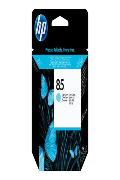 HP DesignJet 85 Ink Cartridge: Light/Photo Cyan, 69ml Original
