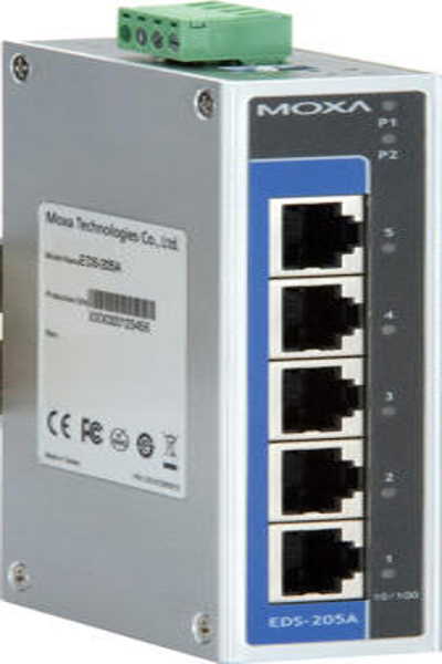 Moxa EDS-205A - Unmanaged - Full duplex - EDS-205A