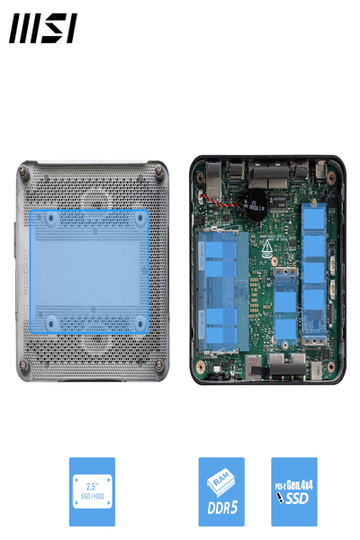 MSI Cubi NUC 1M Intel Core i7 150U Barebone - CUBI NUC 1M I7 150U BB