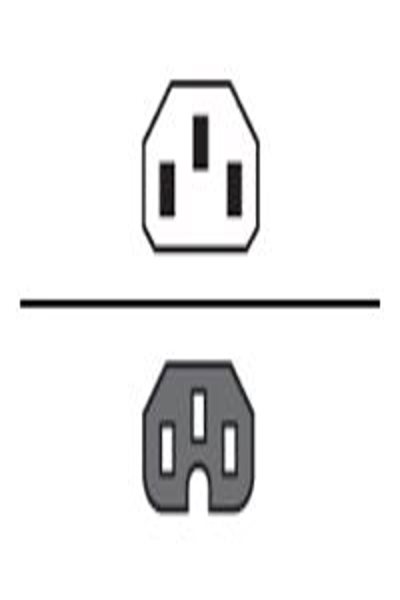 Origin Storage 1m Power Cable - PDU to Switch IEC C14(M)-IEC C15(F) - 1 m - C14 coupler - C15 coupler