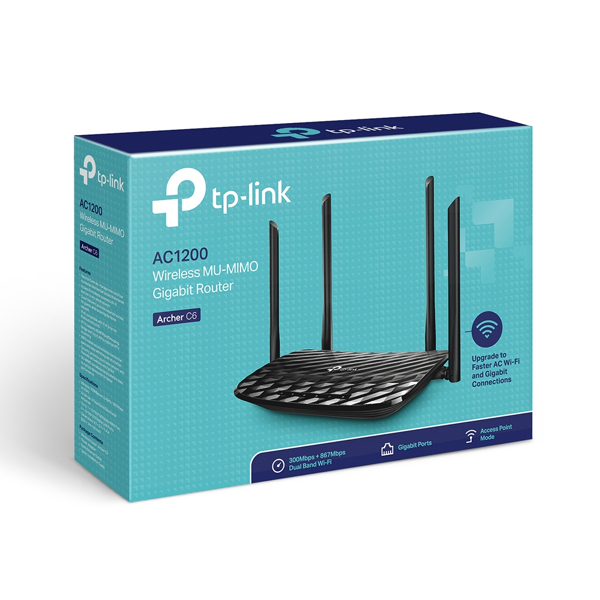 TP-LINK ARCHER C6 - WIRELESS ROUTE - DUAL BAND - ARCHER C6
