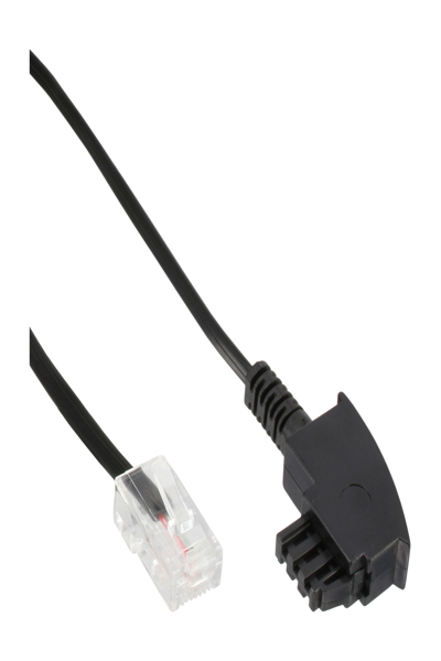 InLine TAE-F to RJ45 8P2C cable for DSL router 2m
