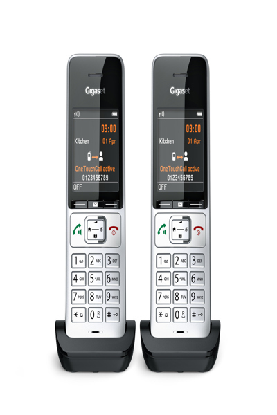 Gigaset COMFORT 500HX Duo Silver-Black Handset/Charger - L36852-H3061-R101
