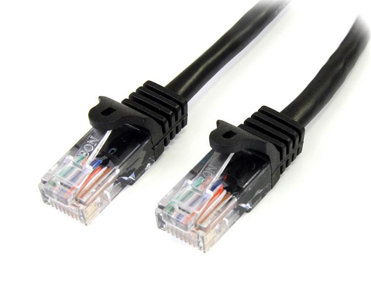 StarTech Cat5e Cable 5m Black - 45PAT5MBK