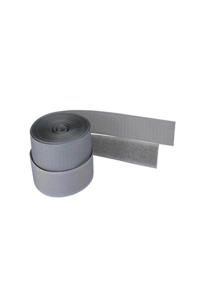Colliers de serrage InLine - fermeture auto-agrippante - 2 pièces 25 mm - gris - 3 m