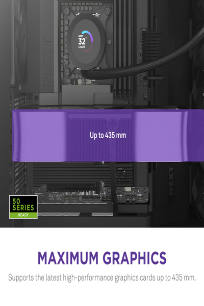 NZXT H9 Flow midi-tower PC svart - CM-H92FB-01