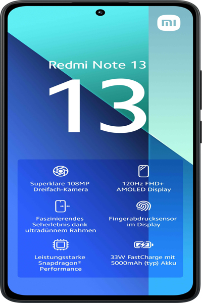 Xiaomi Redmi Note 13 - 4G smartphone - MZB0FYBEU