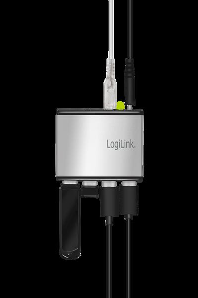 LogiLink UA0404 4-ports USB 2.0 Hub med strömadapter - UA0404