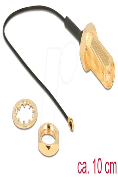 Delock Antennkabel - RP-SMA (hona) till MHF4 (hane) - 12465