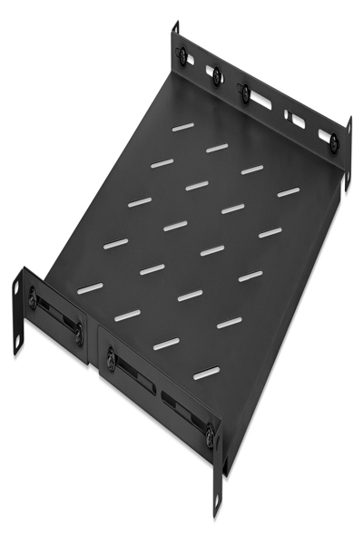 Intellinet Rack shelf - with variable rails, fixed mounting
