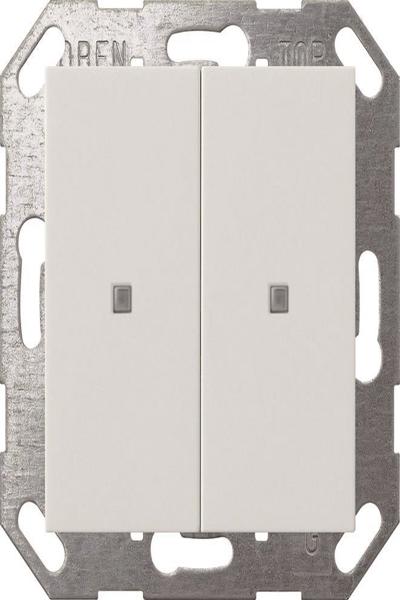 Interrupteur à bascule KNX GIRA 517303 2f Système 55 blanc pur
