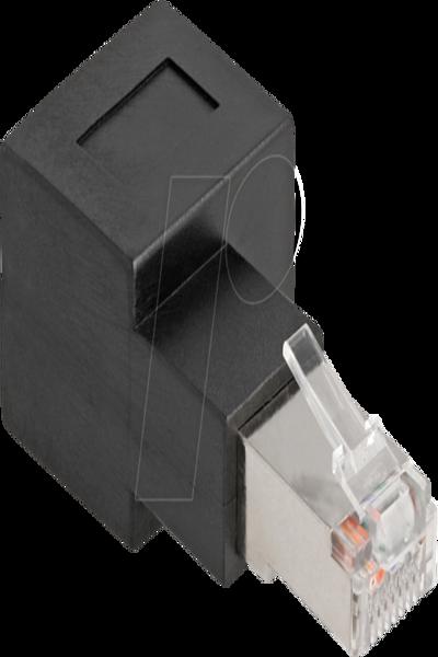 Delock Network adapter - RJ-45 (M) right-angled to RJ-45 (F) - 87864