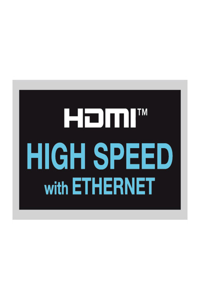 Câble HDMI haute vitesse en ligne avec Ethernet - M/M - noir - contacts dorés - 5 m