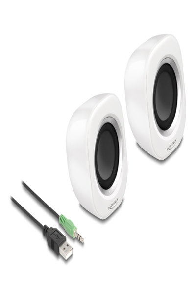 Delock Speakers - for PC - 2 Watt (Total) - 27008