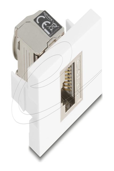 Delock Easy 45 Modul RJ45 Buchse zu LSA Cat.6a mit LED - 90904
