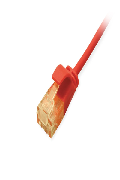 Equip Cat6A Slim U/UTP Patch Cable 2xRJ45 Red LSZH