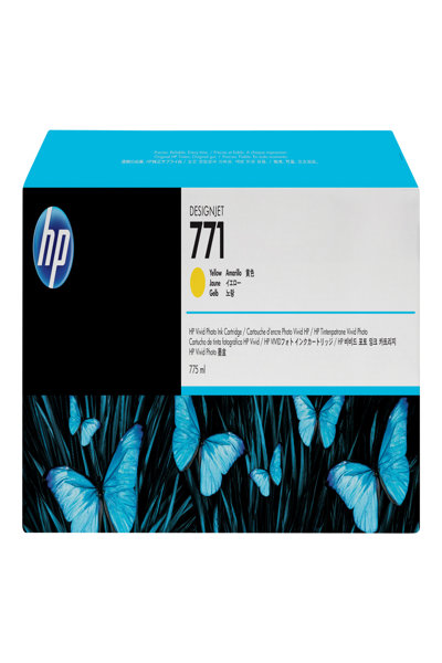 HP 771 775-ml Yellow DesignJet Ink Cartridge: Pigment-based - CE040A