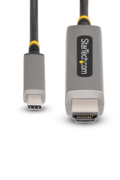StarTech.com 6ft (2m) USB-C to HDMI Adapter Cable, 8K 60Hz, 4K 144Hz, HDR10, USB Type-C to HDMI 2.1 Video Converter Cable, USB-C DP Alt Mode/USB4/Thunderbolt 3/4 Compatible - 135B-USBC-HDMI212M