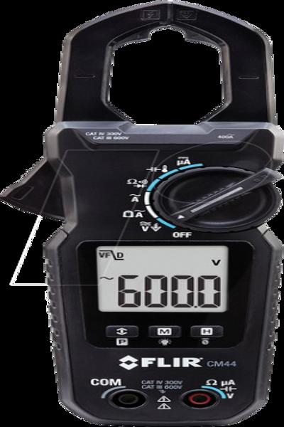 Pince ampèremétrique numérique Flir CM44, CAT IV 300 V, III 600 V, Affichage (points) :