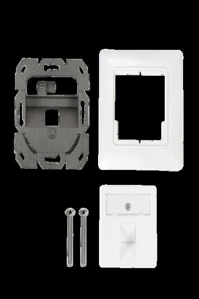 Boîtier encastrable LogiLink 1 module Keystone Sortie coudée 45°