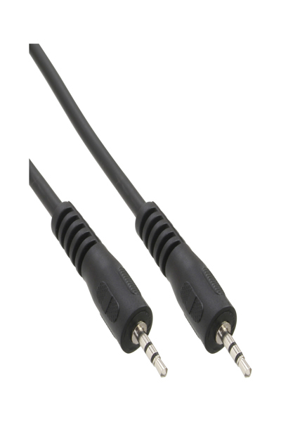 Câble audio en ligne 2,5 mm stéréo mâle/mâle 5 m