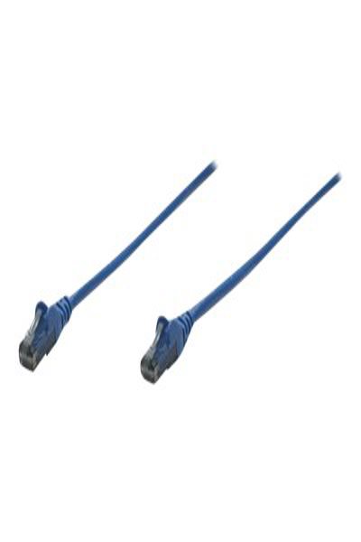 Intellinet Network Patch Cable - Cat6 - 3m - Blue - CCA - U/UTP - PVC - RJ45 - Gold Plated Contacts - Snagless - Booted - Lifetime Warranty - Polybag - 3 m - Cat6 - U/UTP (UTP) - RJ-45 - RJ-45 - Blue - 342605