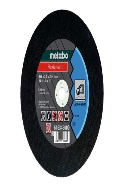 Metabo 616346000 - Cutting disc - Flat centre - Steel - Metabo - 2.54 cm - 35.5 cm