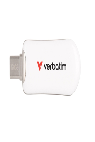 Verbatim Plectra White USB-C Flash Drive 30230 - USB-Stick - 256 GB - 30230