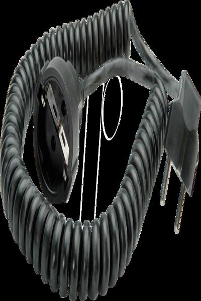 Câble spiralé Bachmann H05VV-F 3G1,5 mm noir