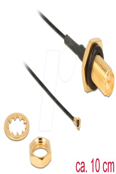 Delock Antenna cable - RP-SMA (F) to MHF4 (M) - 12464