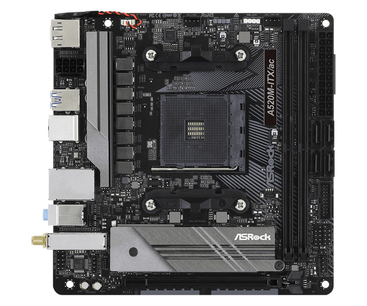 ASRock A520M-ITX/ac Mainboard Mini-ITX, socket AM4 - 90-MXBDG0-A0UAYZ