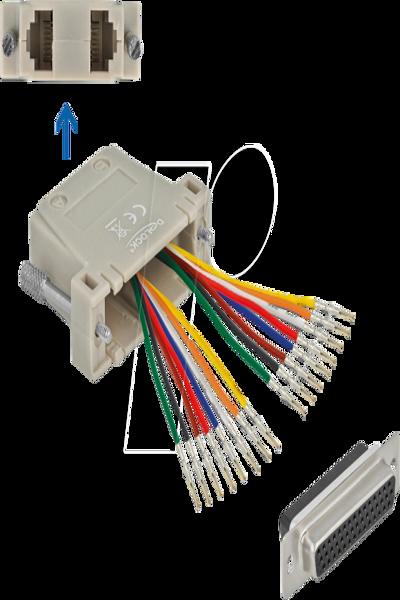 Adaptateur réseau Delock - RJ-45 (F) vers DB-44 (F)