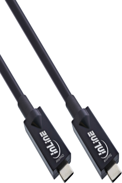 Câble USB 3.2 Gen.2 AOC InLine - USB-C mâle/mâle - noir - 15 m