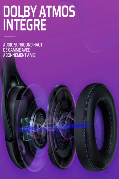 PDP Victrix Gambit Wireless Gaming Headset - Wired & Wireless - 20 - 20000 Hz - Gaming - 301 g - Headset - Black - Purple - 052-003-EU
