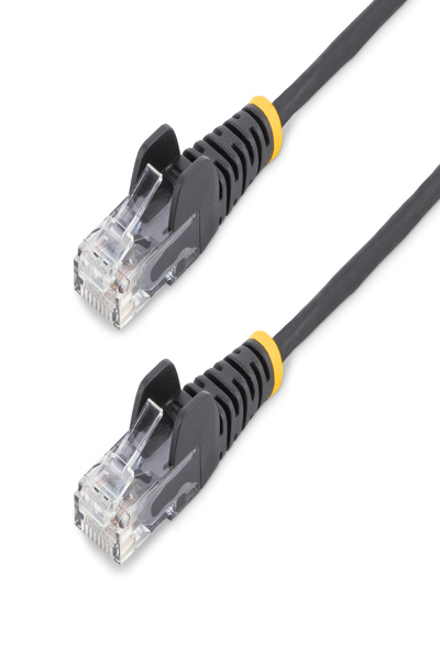 StarTech.com 1m tunn LSZH CAT6 Ethernet-kabel, 10 Gigabit Snagless RJ45 100W PoE patchkabel, CAT 6 10GbE UTP nätverkskabel med dragavlastning, svart, Fluke-testad/ETL, låg rökhalt, halogenfri - N6PAT100CMBKS