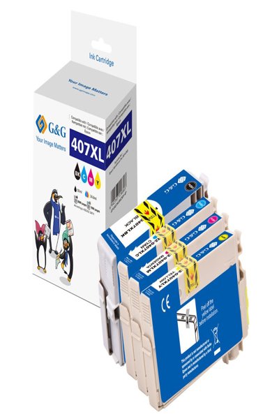 Epson 407XL compatible multipack black cyan magenta yellow