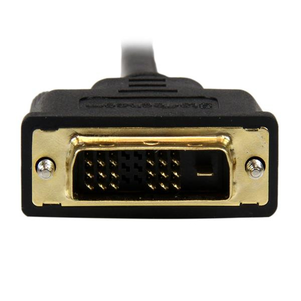 StarTech 2m Mini HDMI to DVI-D Cable - M/M - 2 m - Mini-HDMI - DVI-D - Male - Male - Gold - HDCDVIMM2M